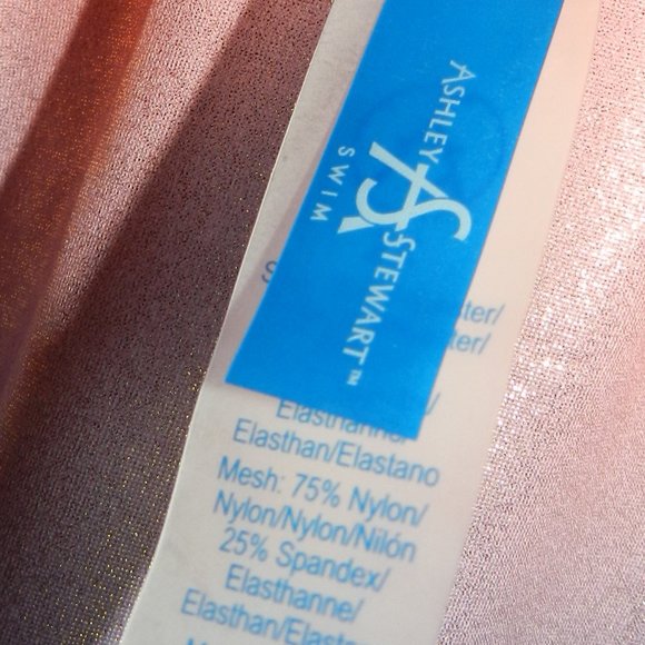 Ashley Stuart Women's Plus 2XL Shiny One Piece Swimsuit Purple/Pink🆕Fast💨⚡🚚 - Picture 7 of 12